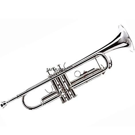 Sai Trompeta musical Bb Pitch níquel plateado